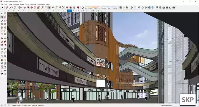 Sketchup Shopping Center F10
