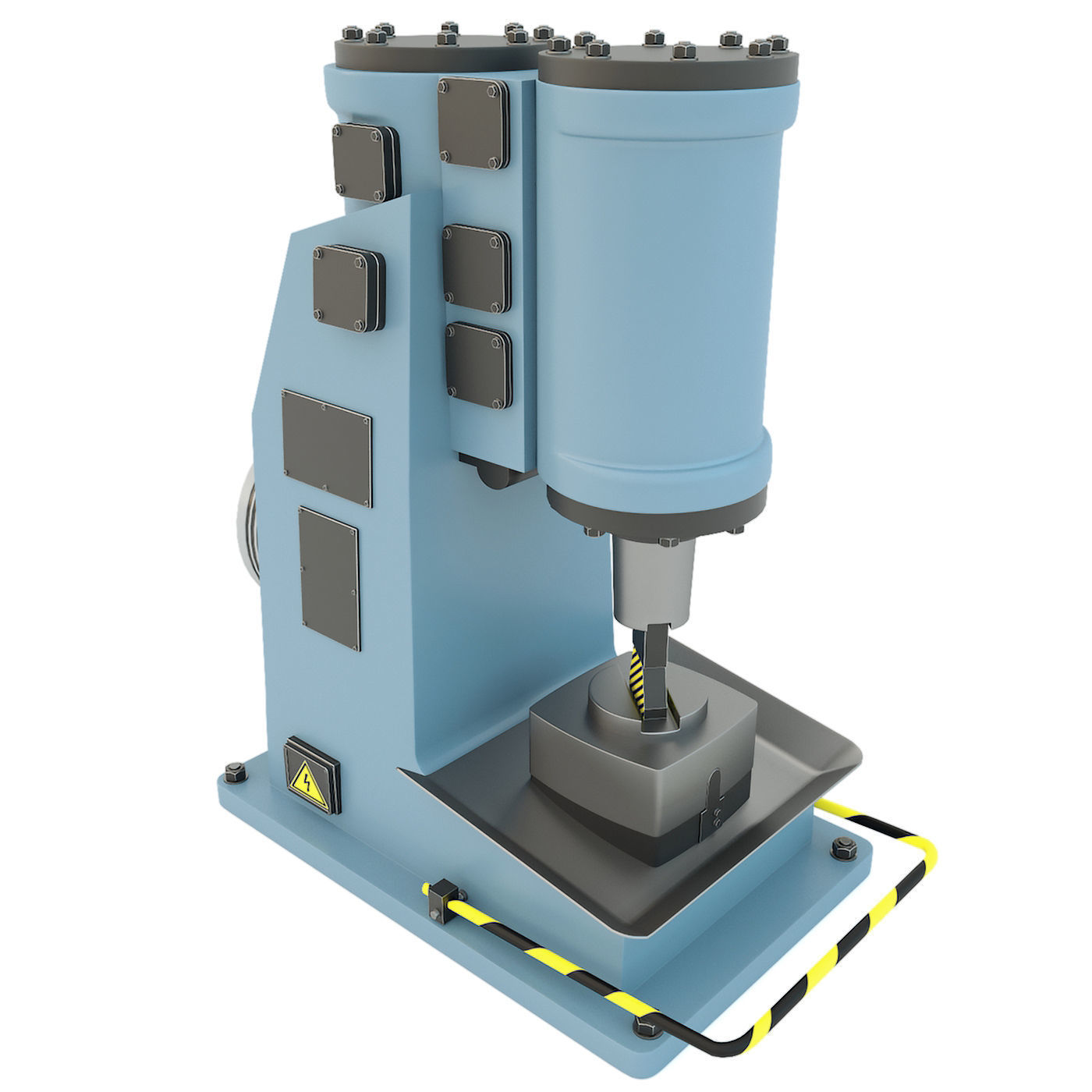 Industrial machine tool - MA4129A Forging hammer press-stamping 3D model_6