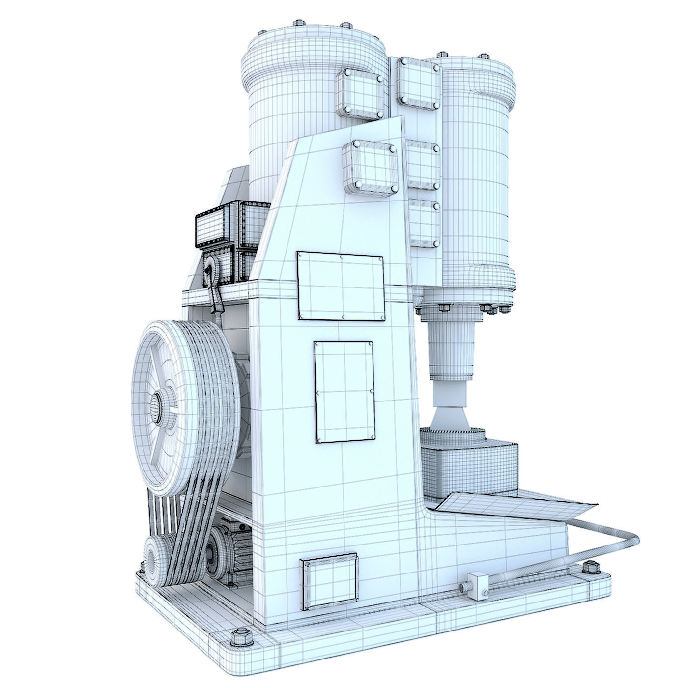 Industrial machine tool - MA4129A Forging hammer press-stamping 3D model_14