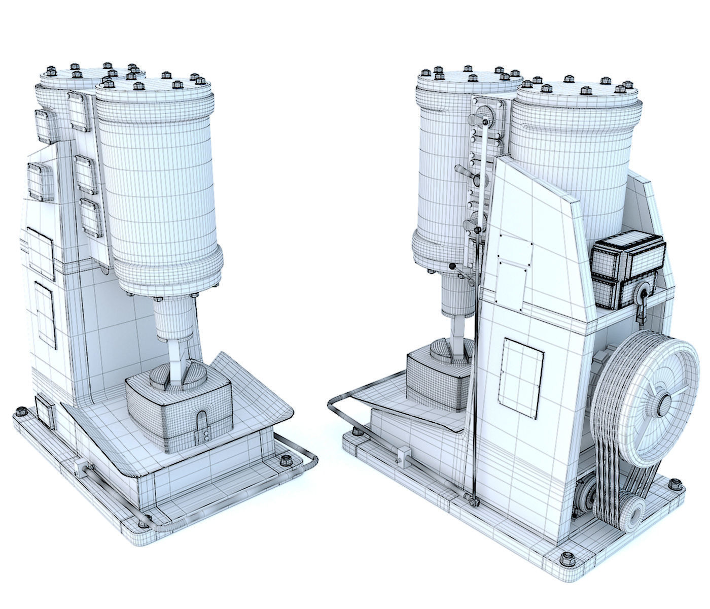 Industrial machine tool - MA4129A Forging hammer press-stamping 3D model_20