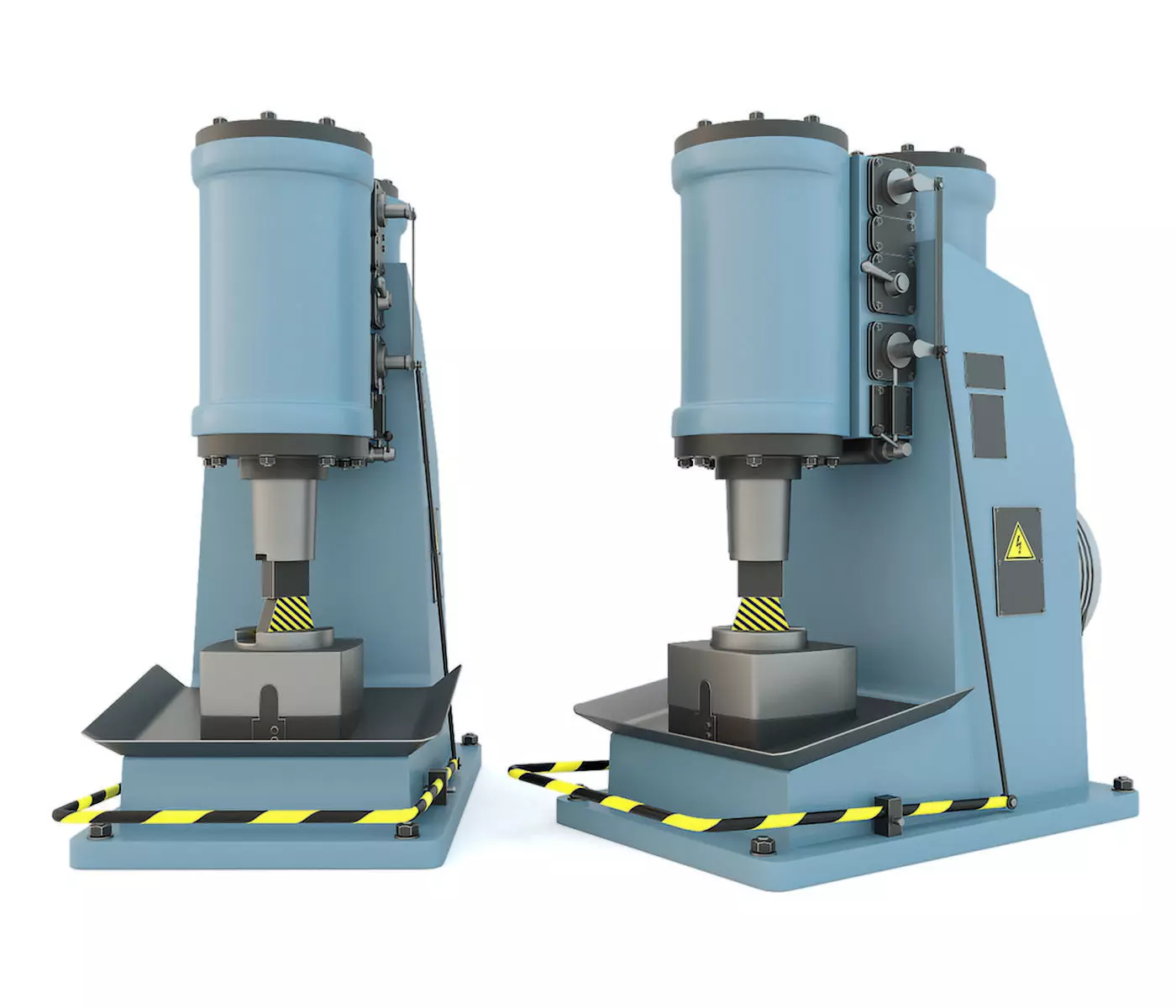 Industrial machine tool - MA4129A Forging hammer press-stamping 3D model_0