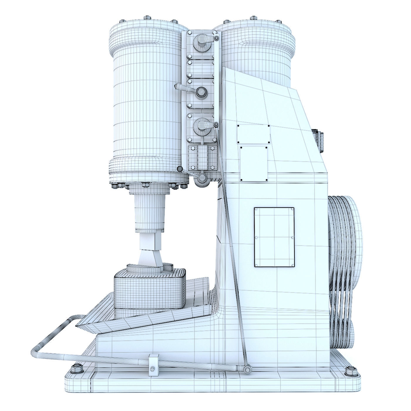 Industrial machine tool - MA4129A Forging hammer press-stamping 3D model_19