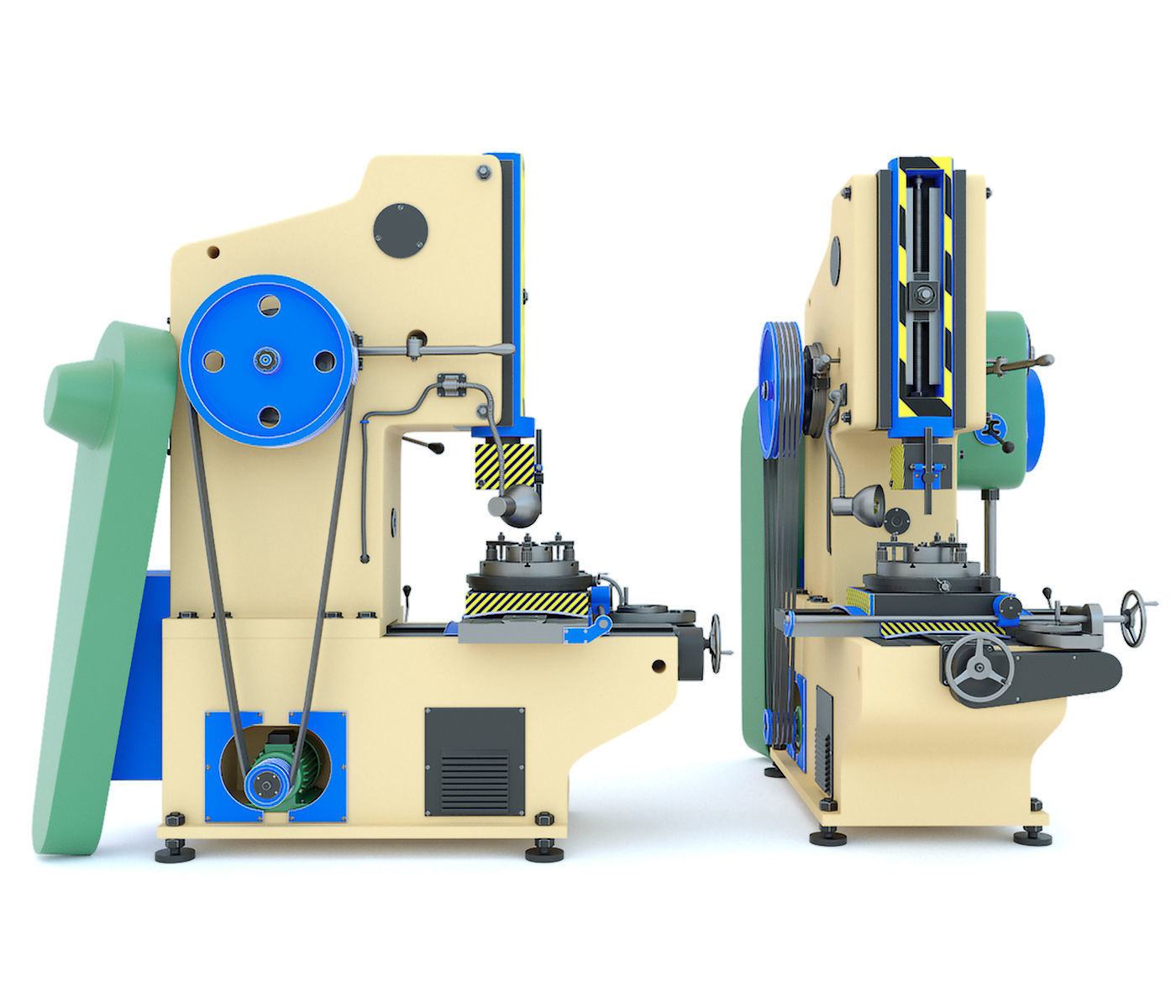 Industrial milling machine tool 7A420 3D model_9