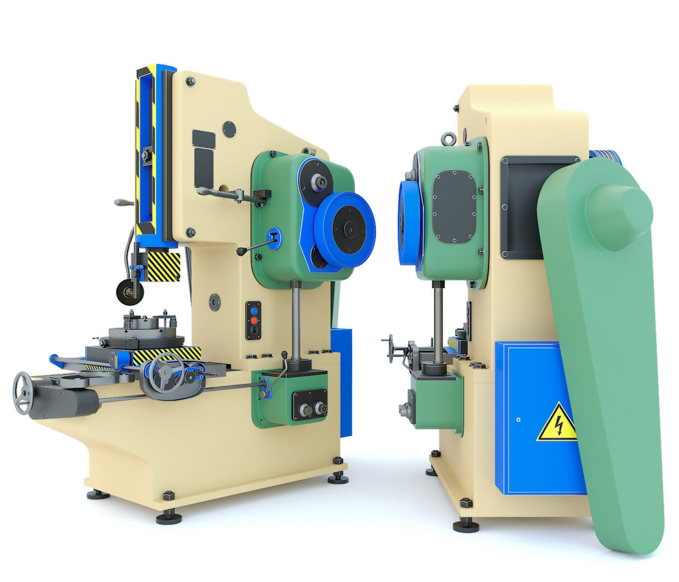 Industrial milling machine tool 7A420 3D model_8