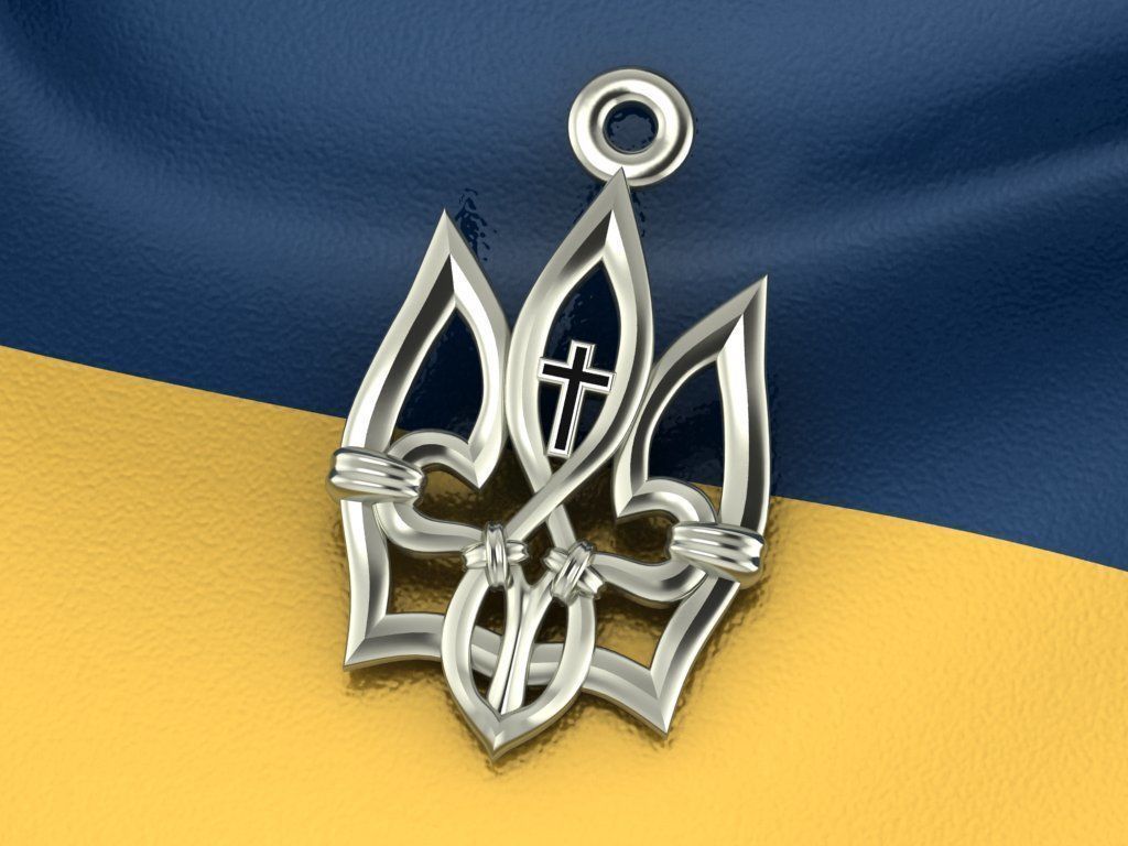 Ukrainian Trident 3D print model_3