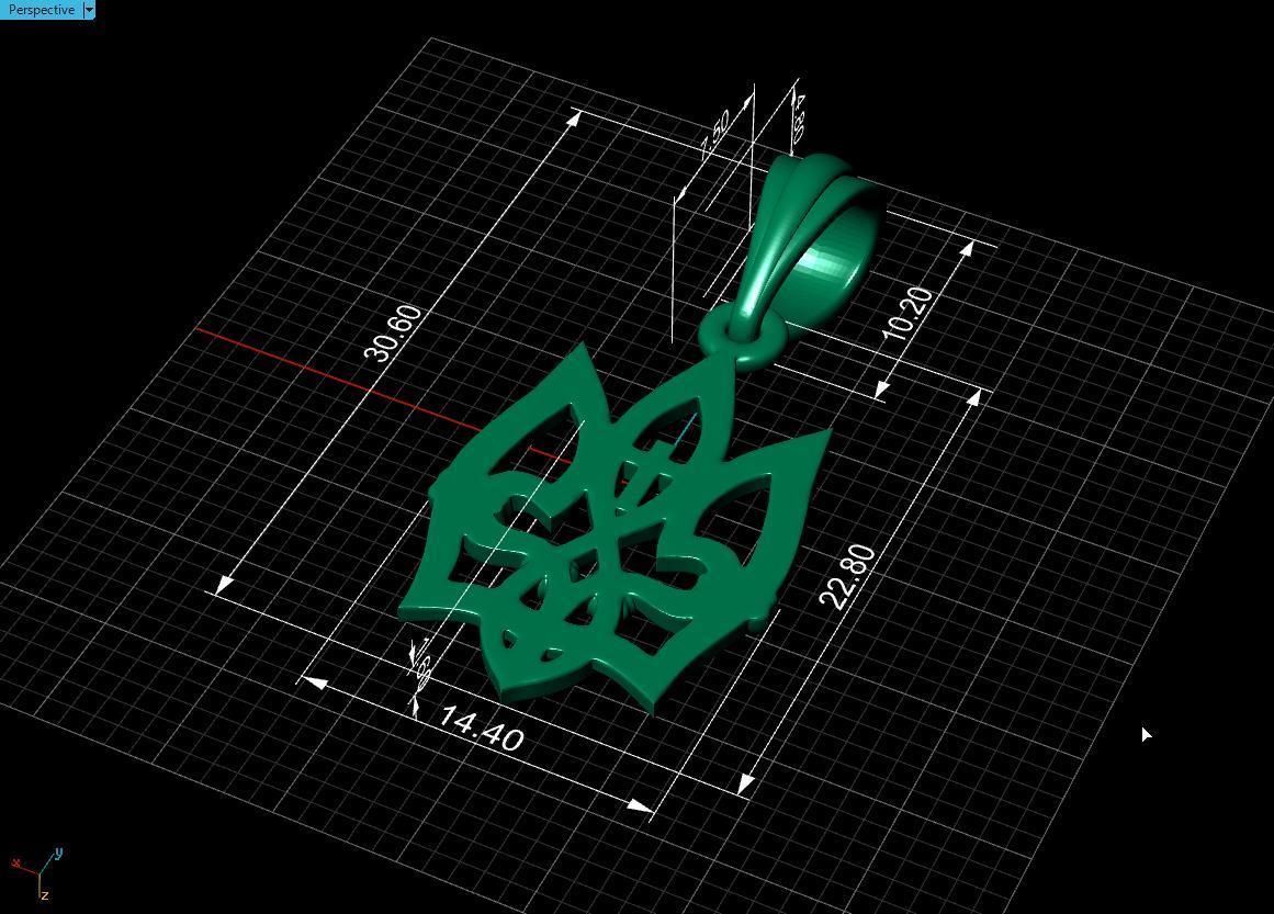 Ukrainian Trident 3D print model_21