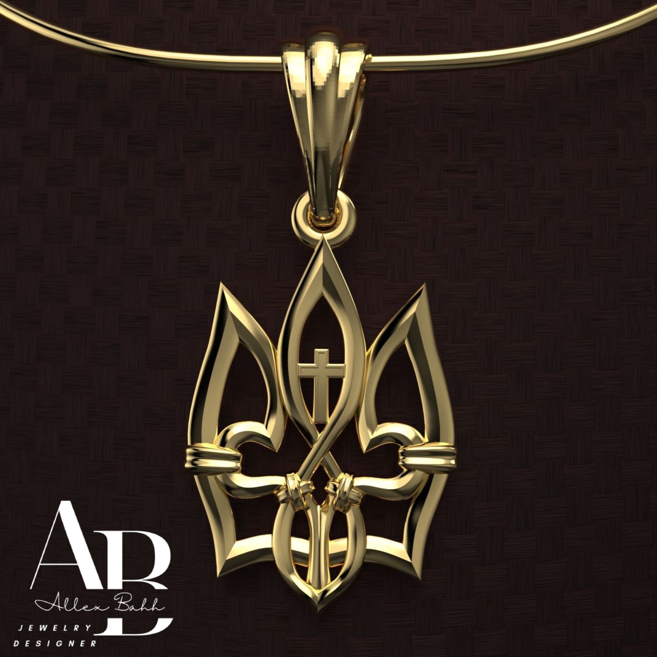 Ukrainian Trident 3D print model_1