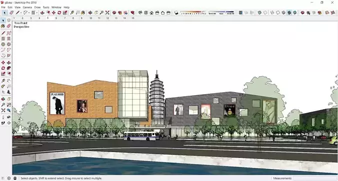 Sketchup Shopping Center G8