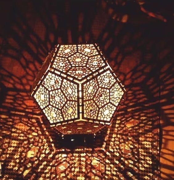 HM Pentagon 003 Voronoi Tea Light Holder Silicone Mold 3D print model_12