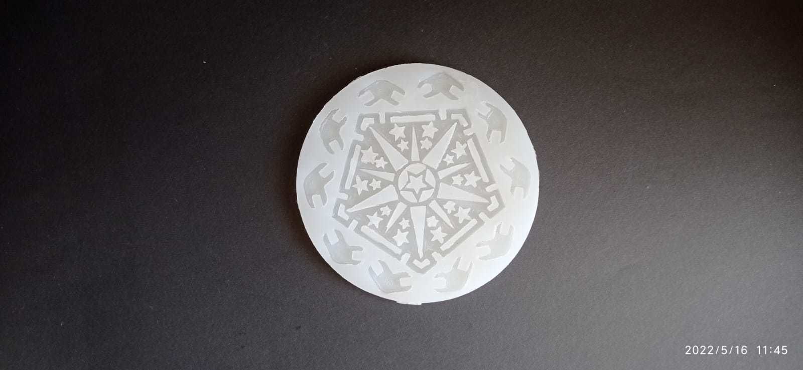 HM Pentagon 003 Voronoi Tea Light Holder Silicone Mold 3D print model_15