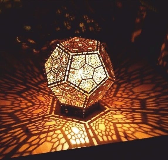 HM Pentagon 003 Voronoi Tea Light Holder Silicone Mold 3D print model_13