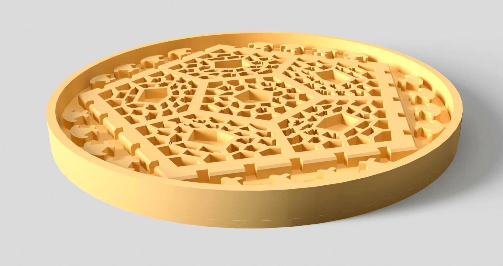 HM Pentagon 003 Voronoi Tea Light Holder Silicone Mold 3D print model_7