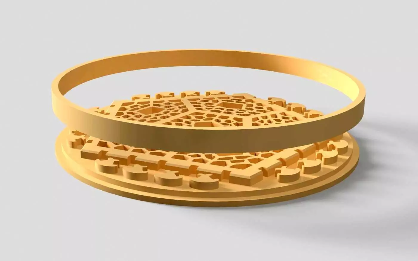 HM Pentagon 003 Voronoi Tea Light Holder Silicone Mold 3D print model_0