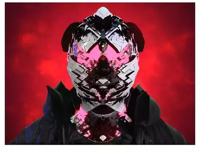 Sci-Fi Helmet Space Astronaut Character Robot 12