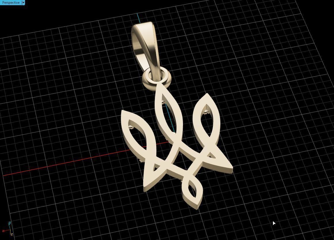 Ukrainian Trident 3D print model_9