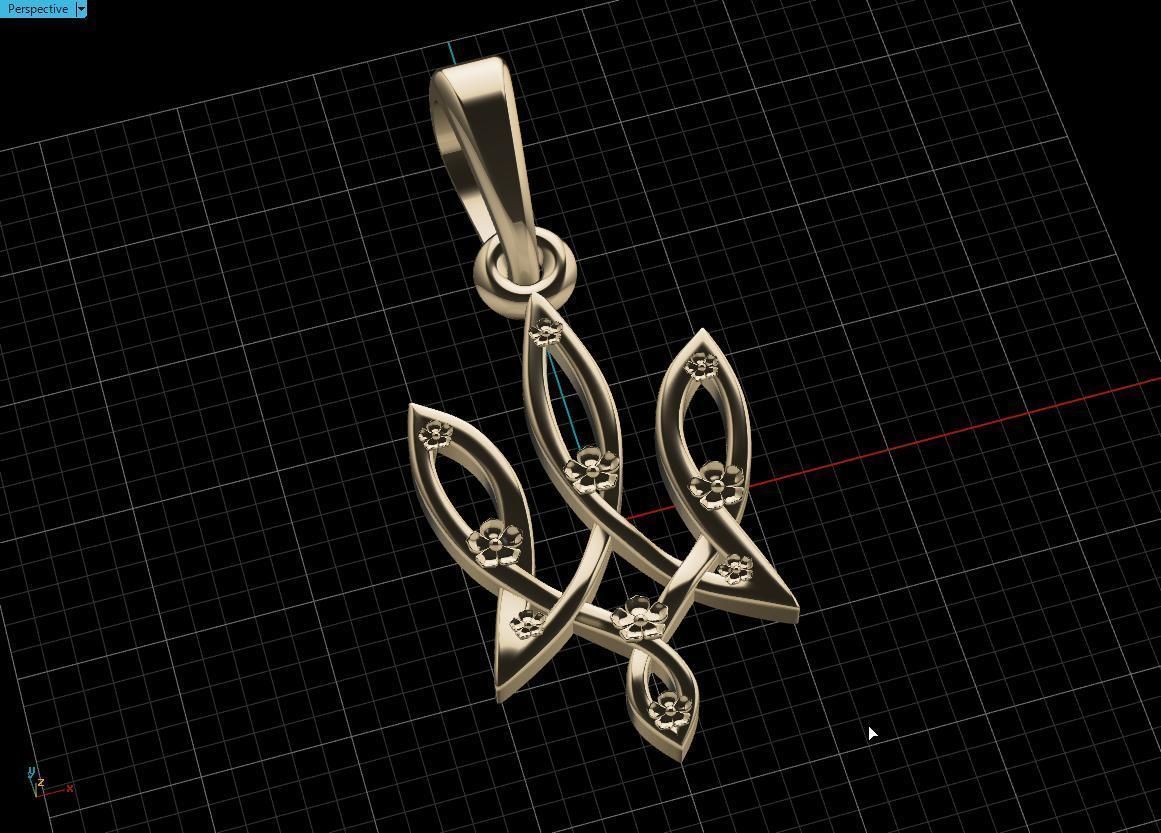 Ukrainian Trident 3D print model_8