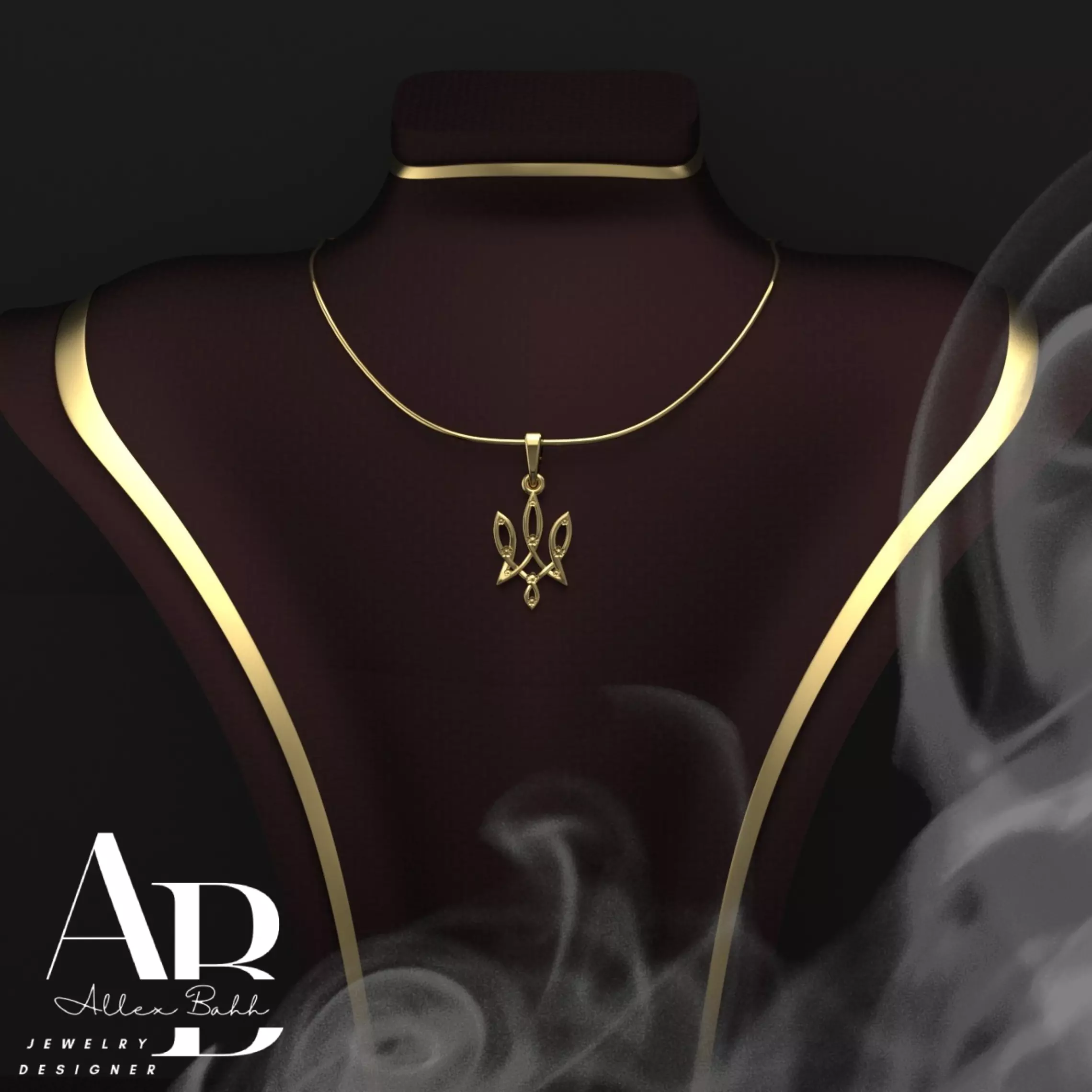 Ukrainian Trident 3D print model_0