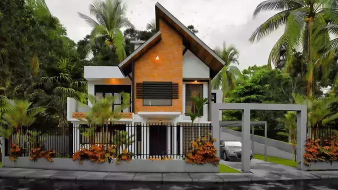 Exterior architectural model  3D model