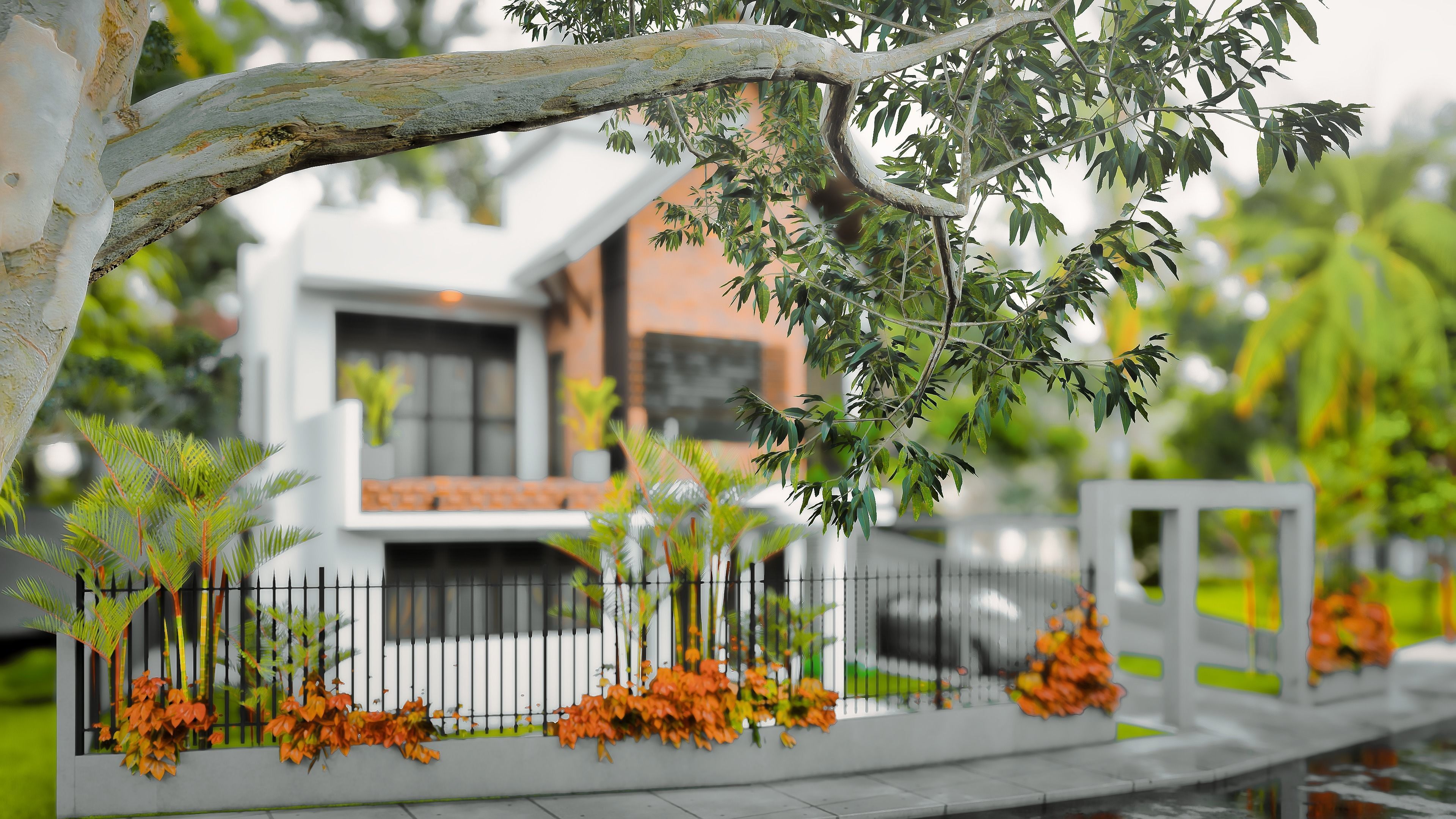 Exterior architectural model  3D model_2