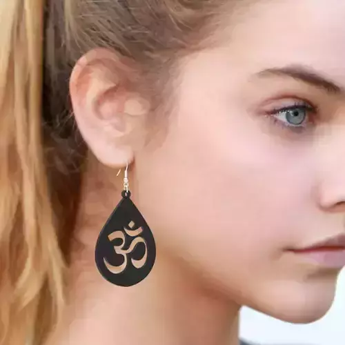 EARING om sign earrings