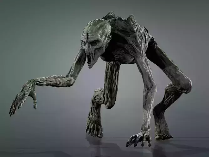 Creature from Raised by Wolves Low-poly 3D model