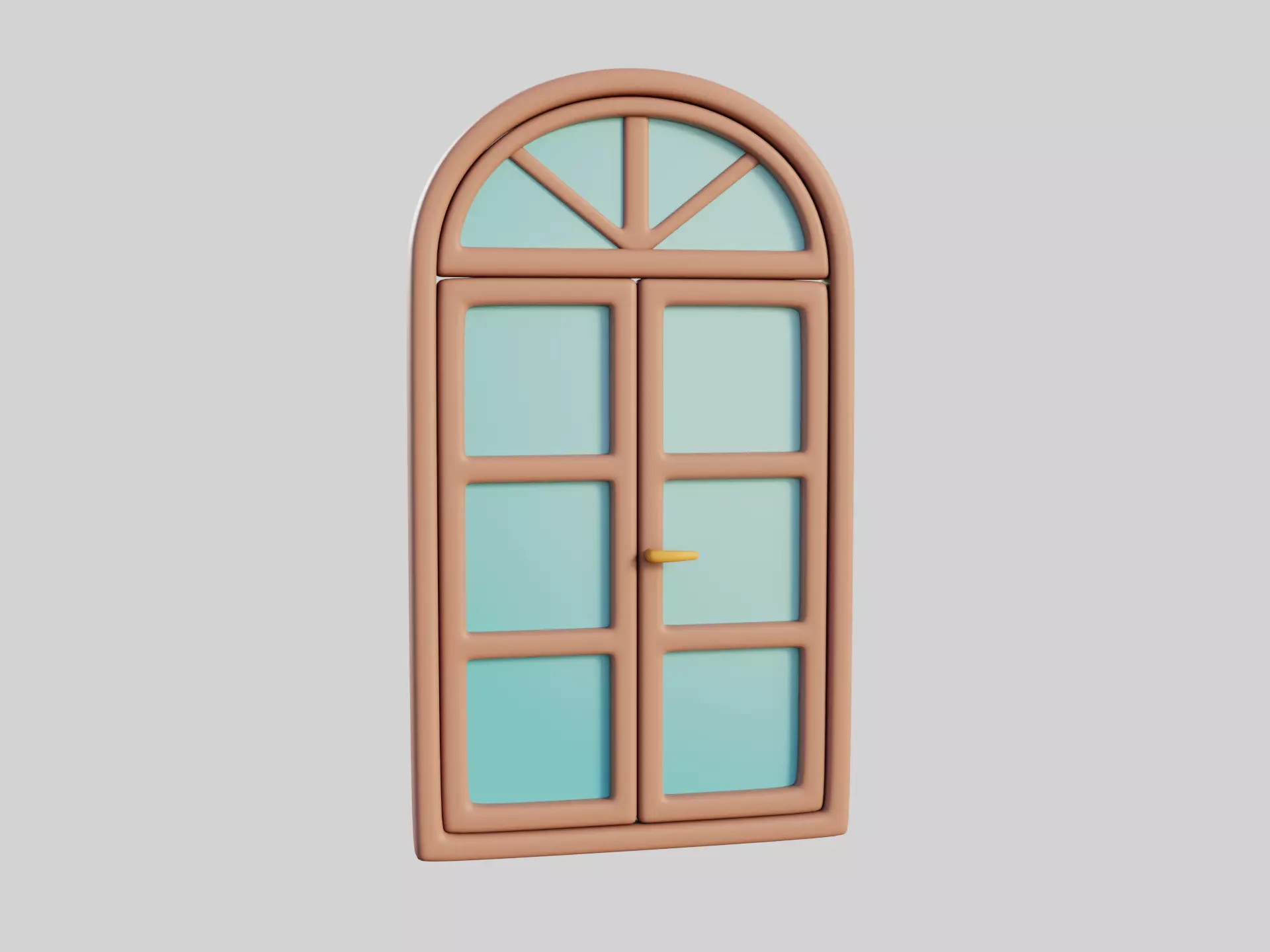 Cartoon Window 12a 3D model_0