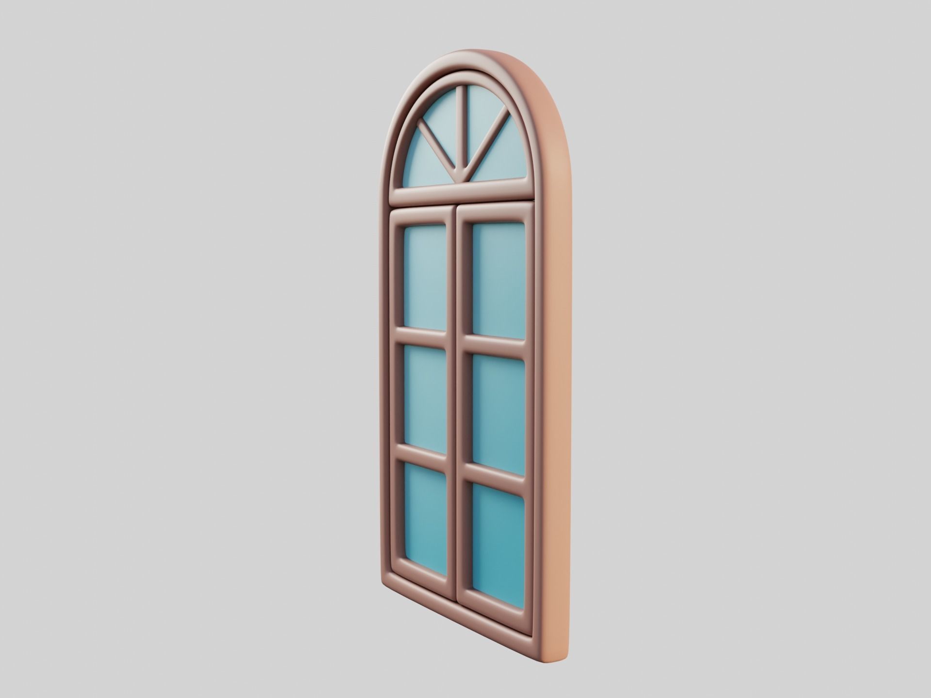 Cartoon Window 12a 3D model_3