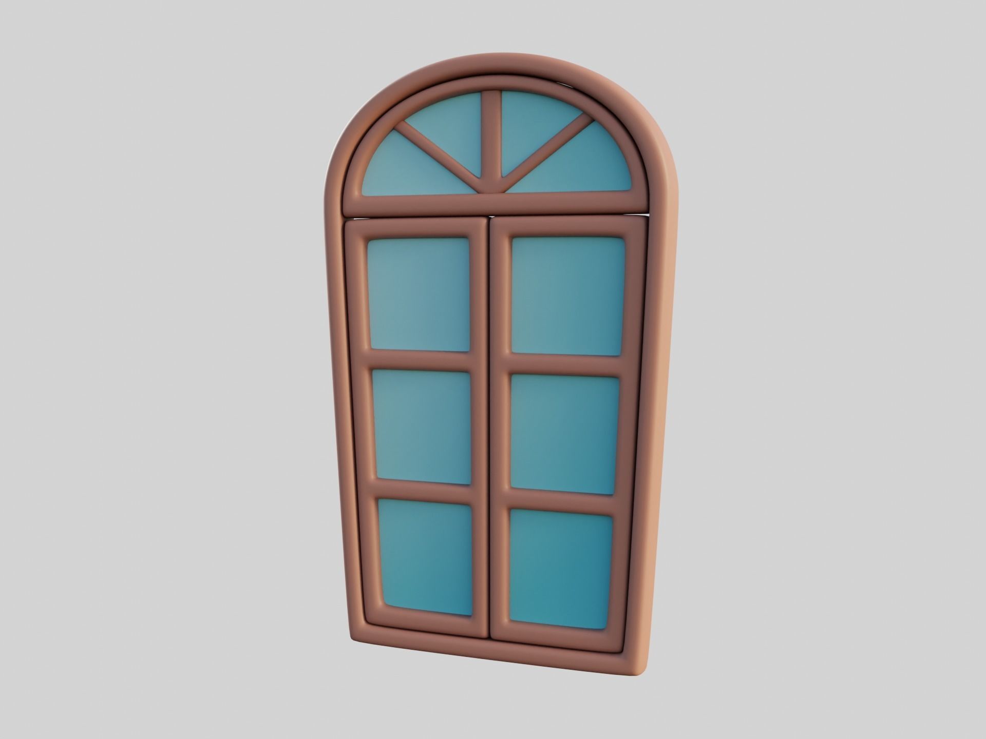 Cartoon Window 12b 3D model_4