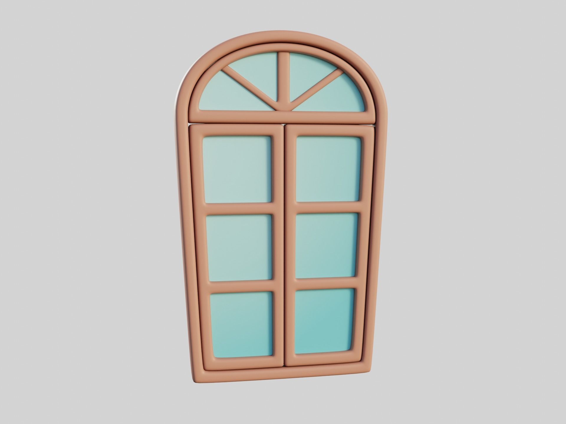 Cartoon Window 12b 3D model_5