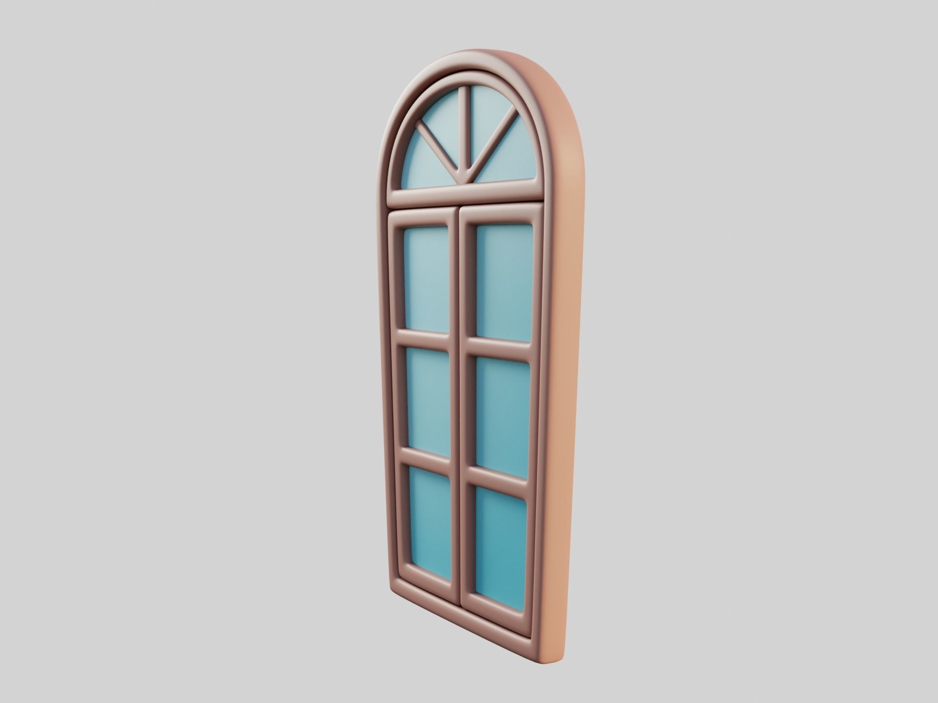 Cartoon Window 12b 3D model_3