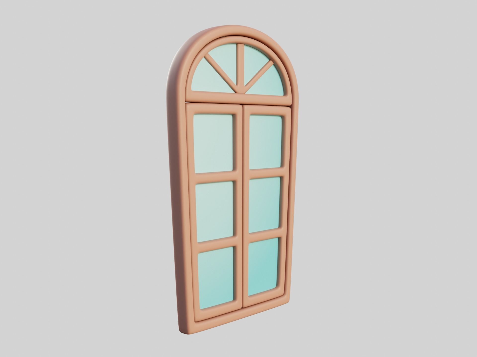 Cartoon Window 12b 3D model_6