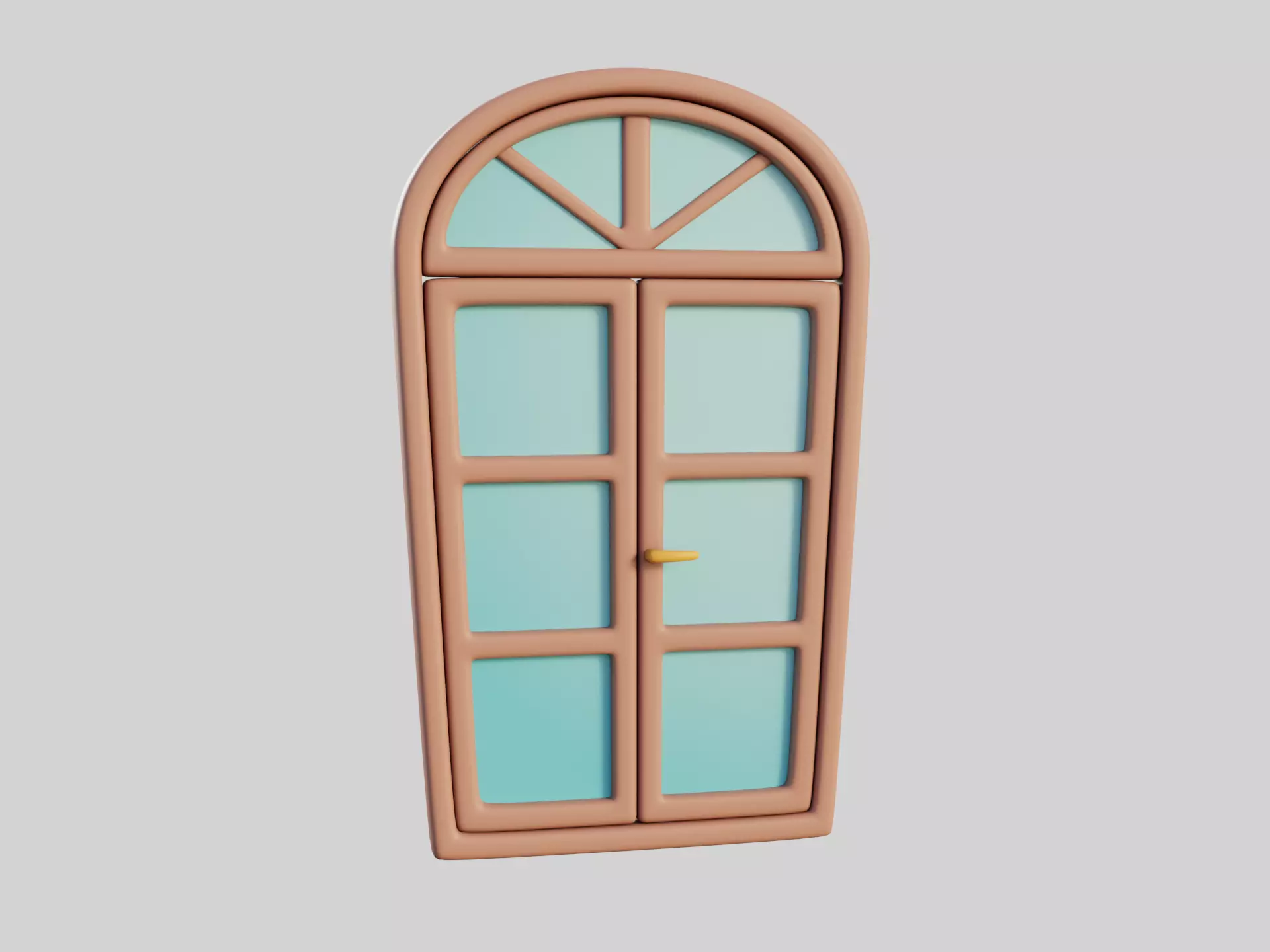 Cartoon Window 12b 3D model_0