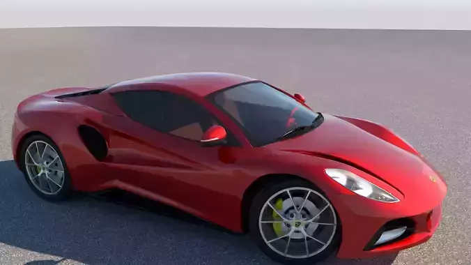 Lotus Emira 2022 Low-poly 3D model