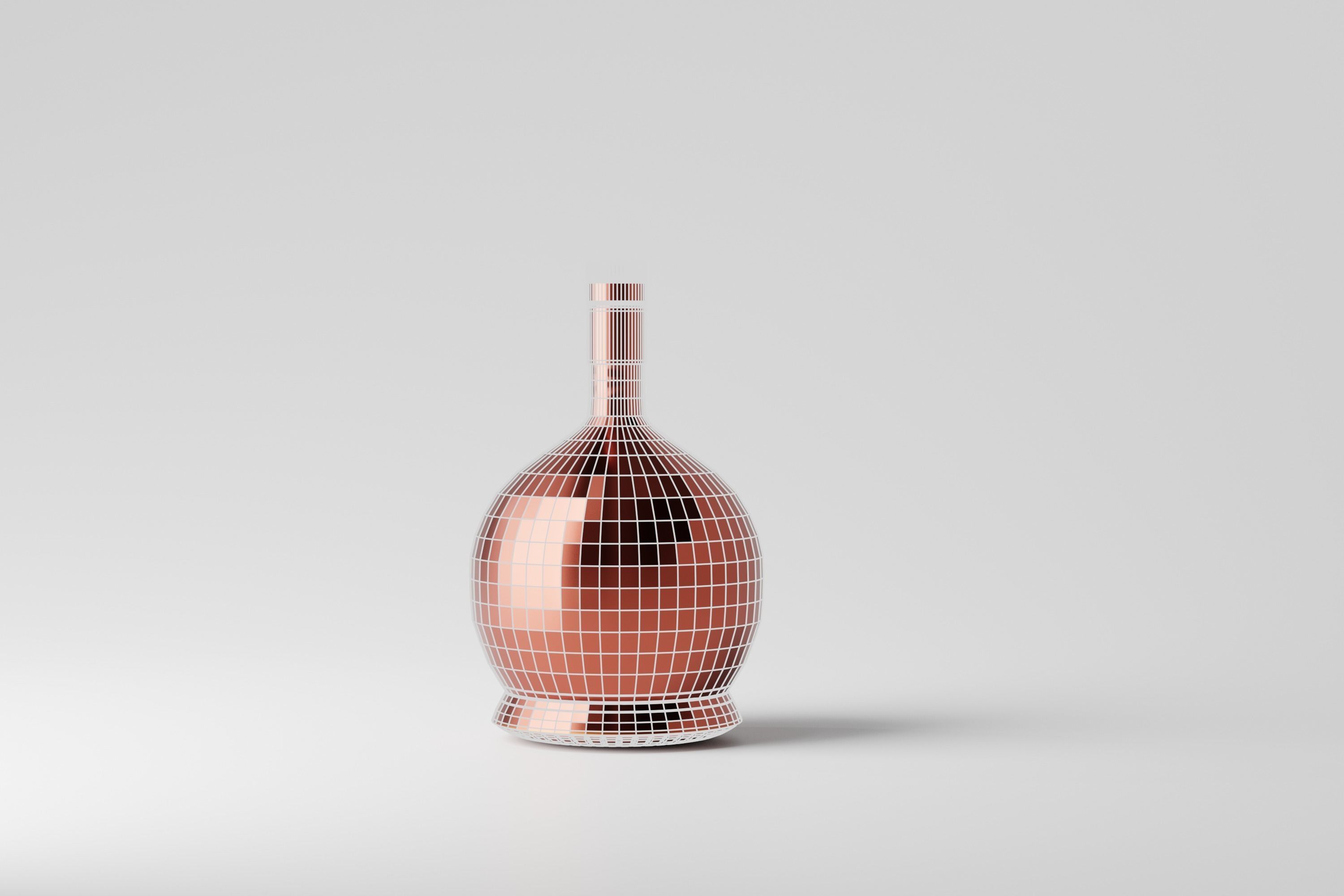 Whisky Hard Liquor Bottle 3D model_6