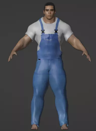 WORKER MAN  3D model_0