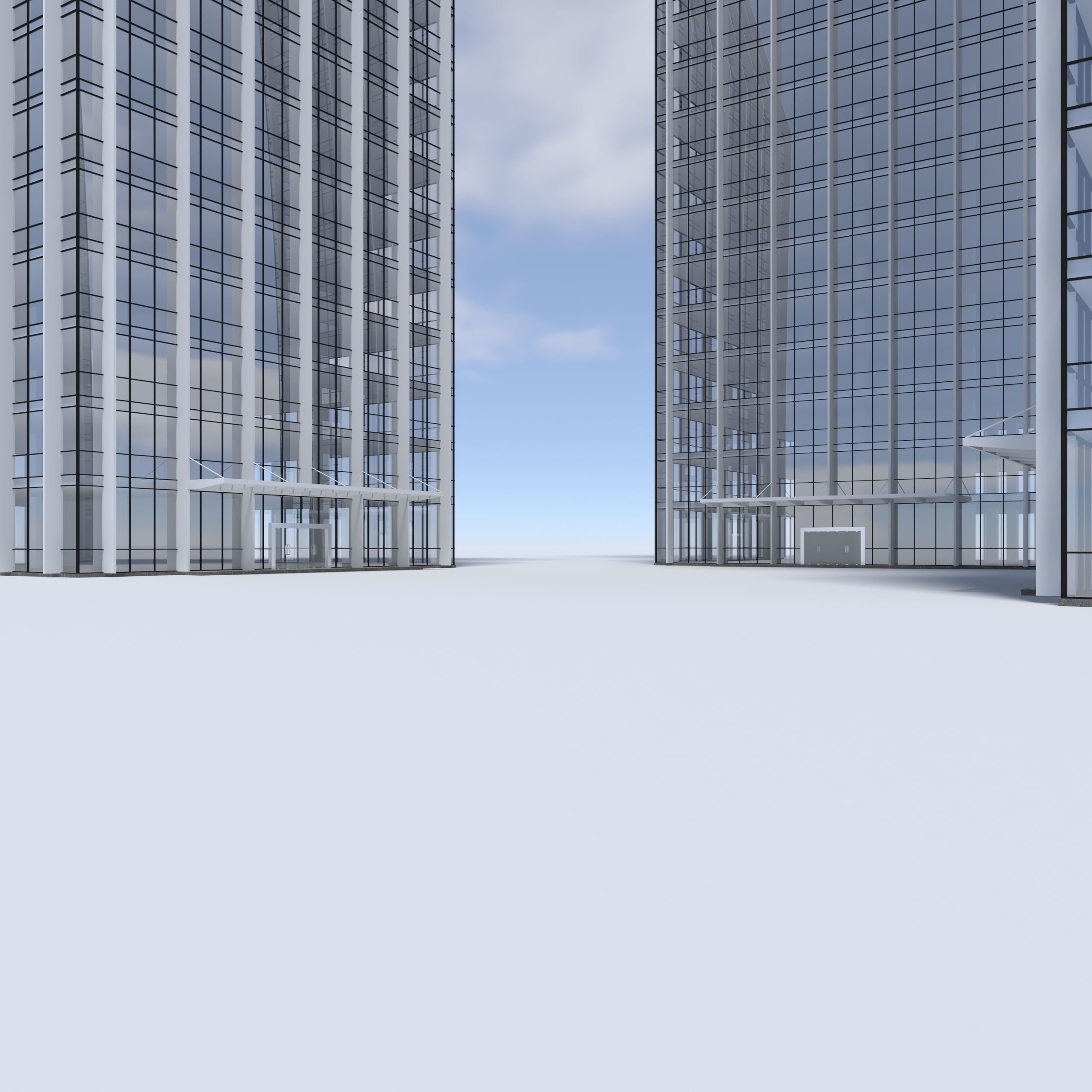Tower 5 two skyscrapers - two skyscrapers 3D model_14