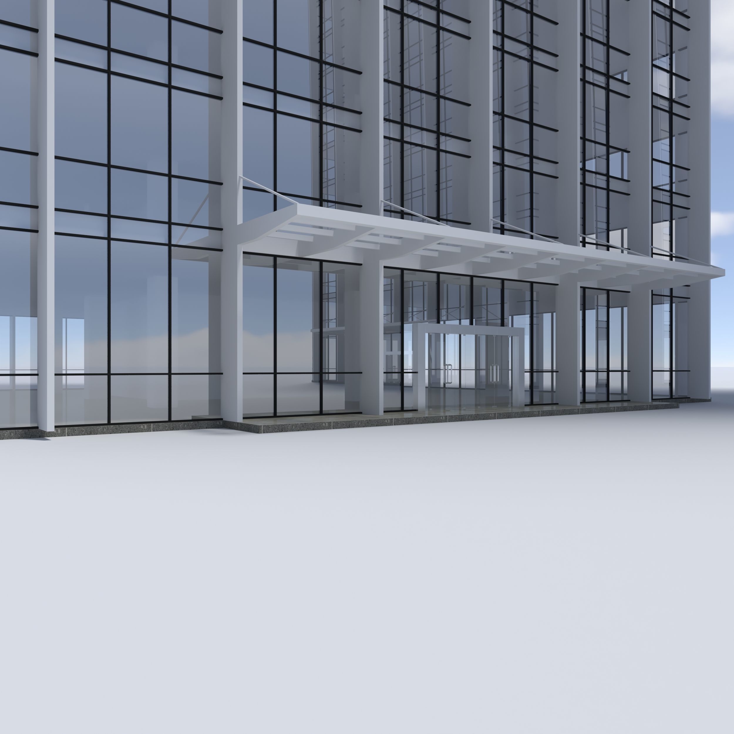 Tower 5 two skyscrapers - two skyscrapers 3D model_13