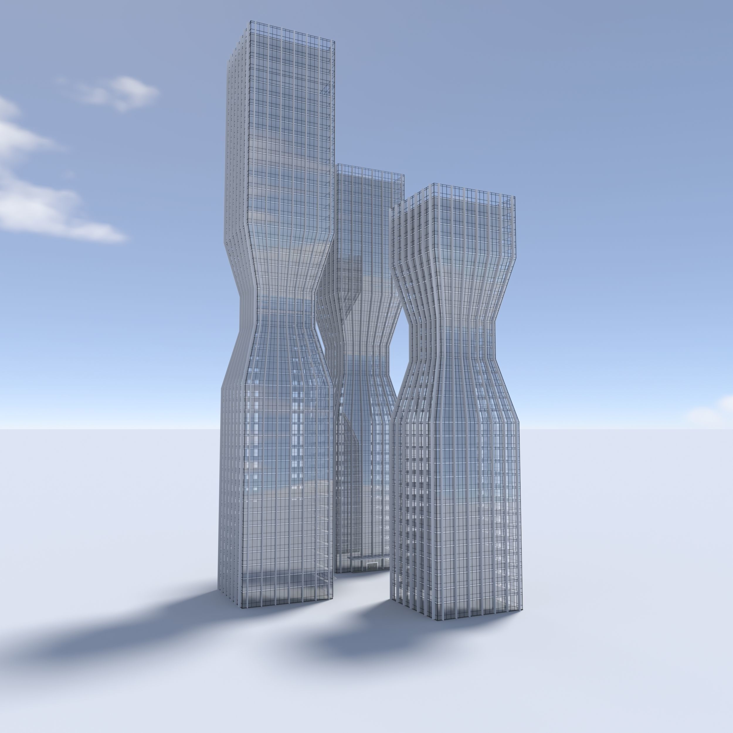 Tower 5 two skyscrapers - two skyscrapers 3D model_6