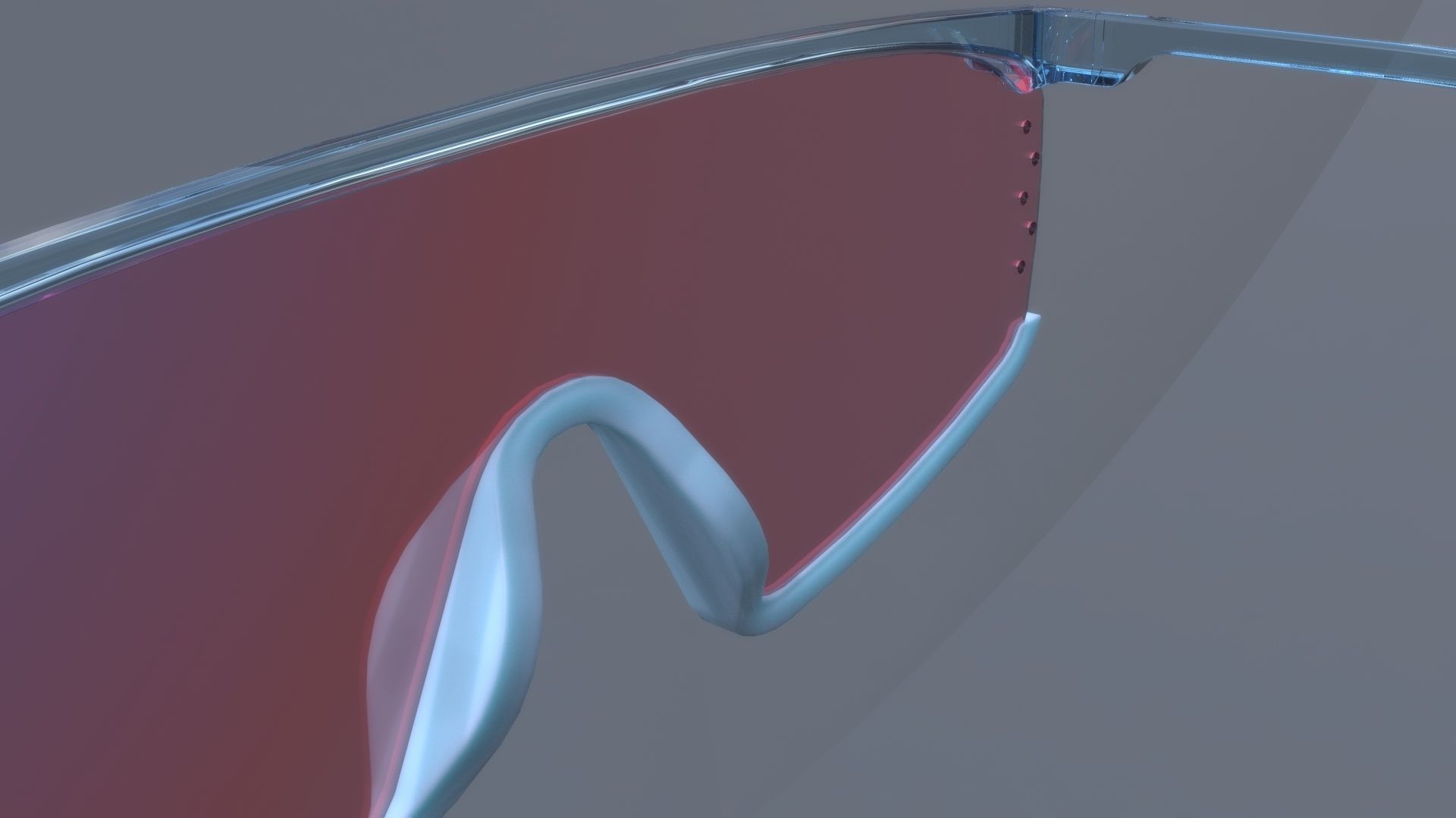 KENZO style fashion glasses 3D model_9