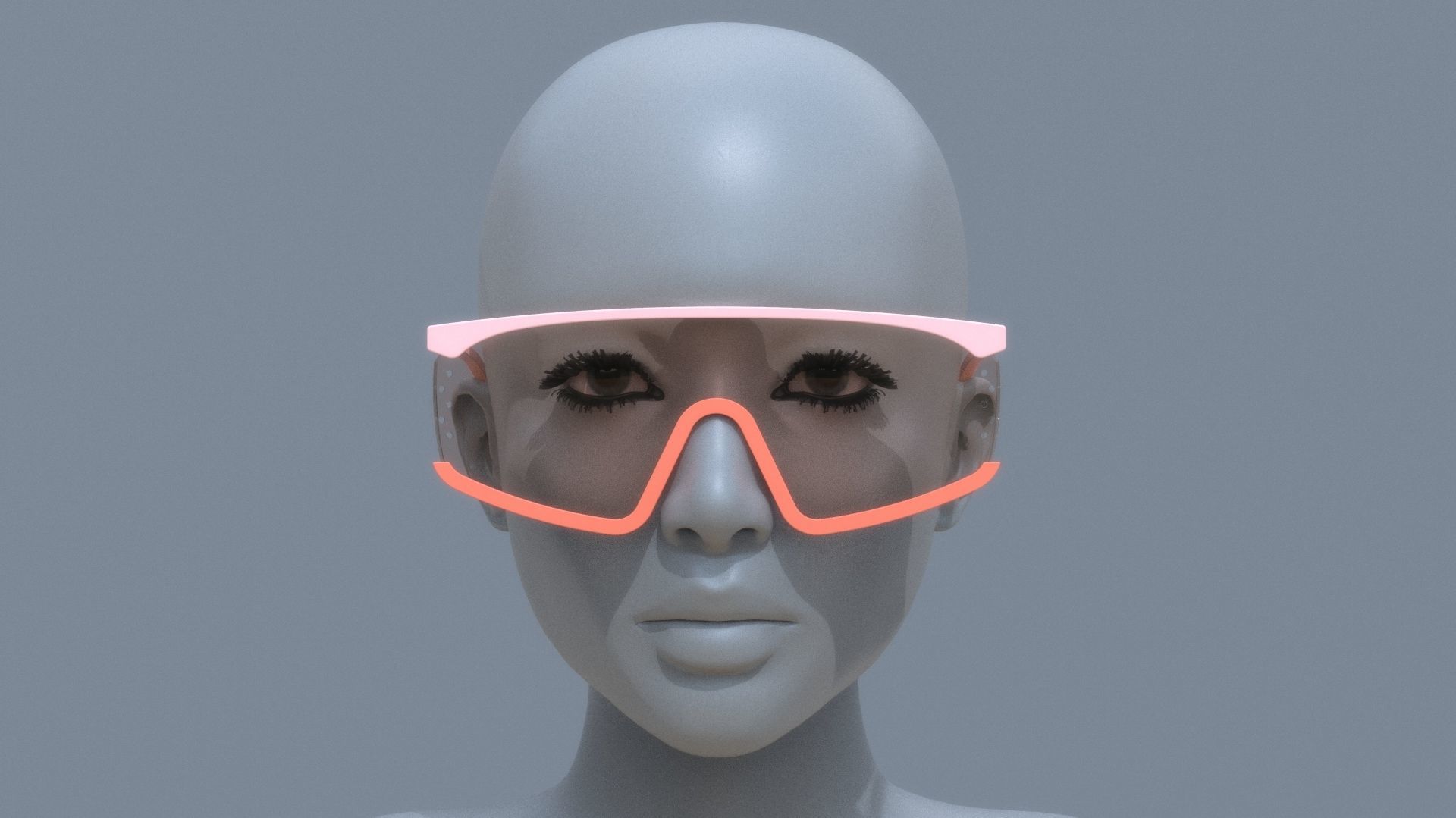 KENZO style fashion glasses 3D model_10