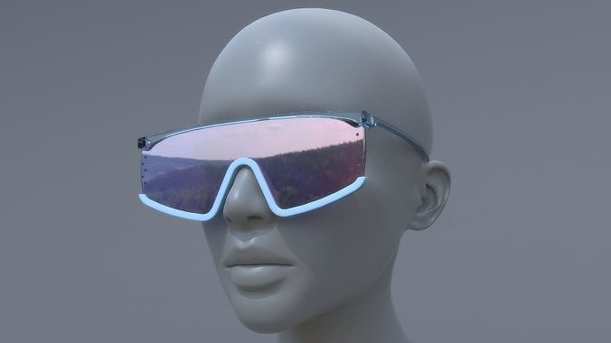 KENZO style fashion glasses 3D model