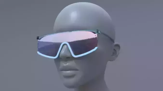 KENZO style fashion glasses 3D model