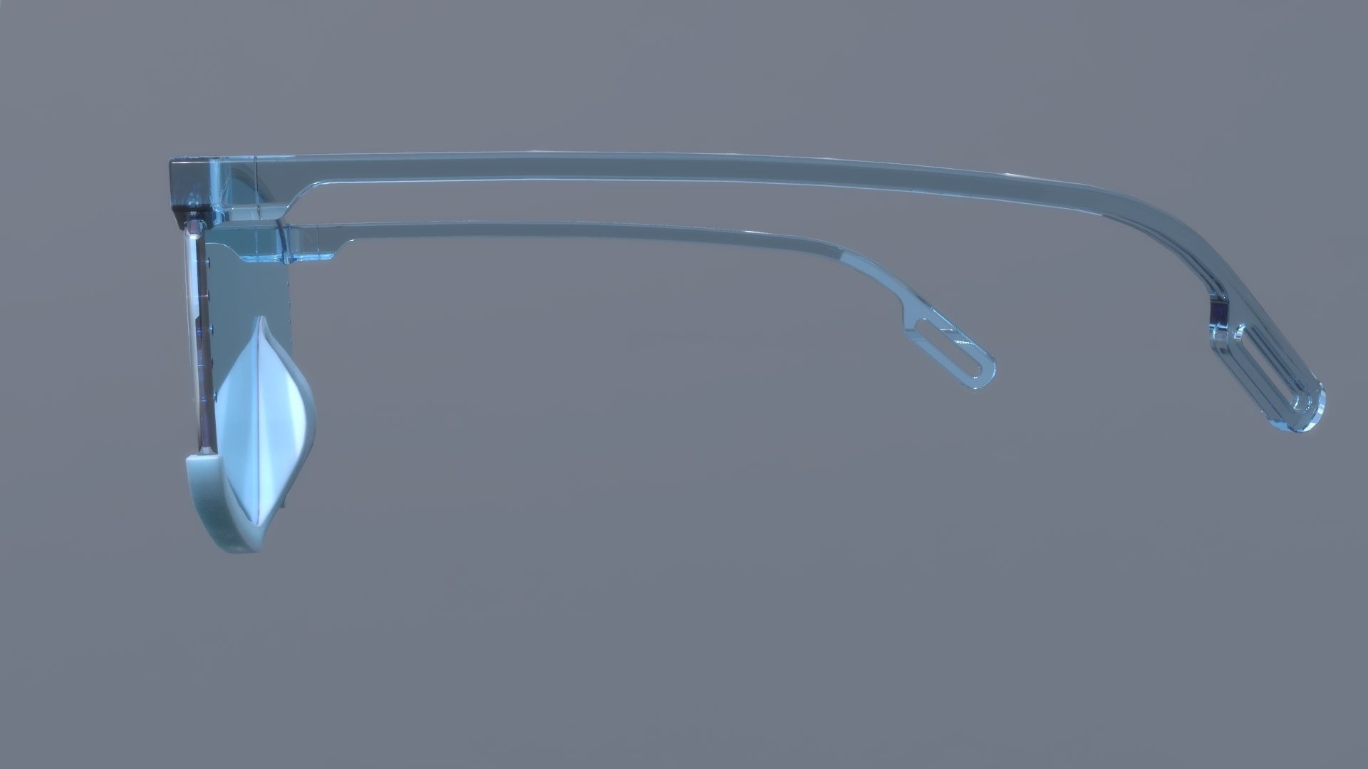 KENZO style fashion glasses 3D model_6