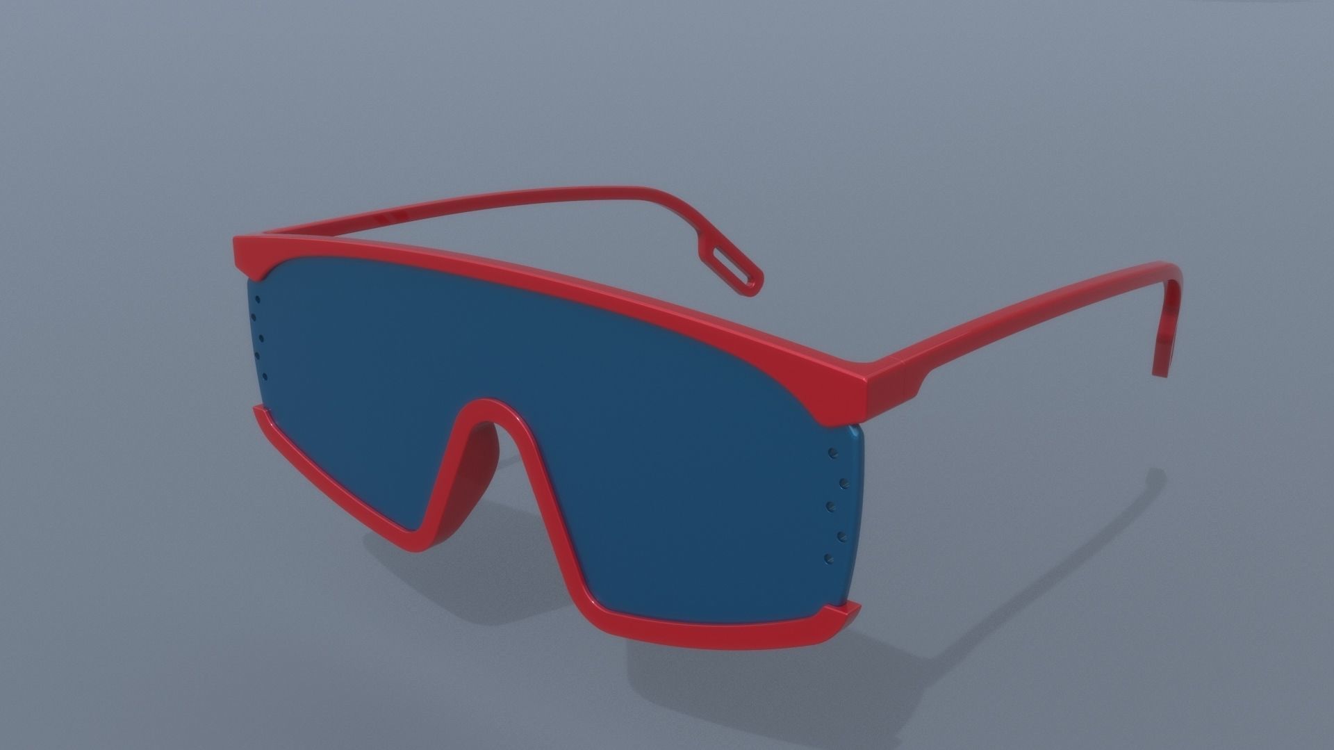KENZO style fashion glasses 3D model_21