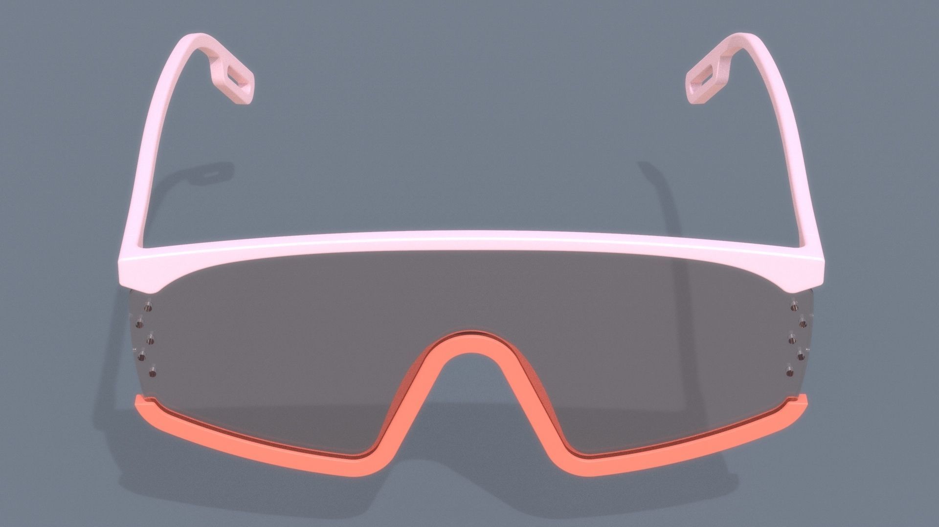 KENZO style fashion glasses 3D model_18