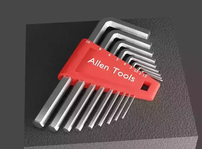 Allen key set - Short flat
