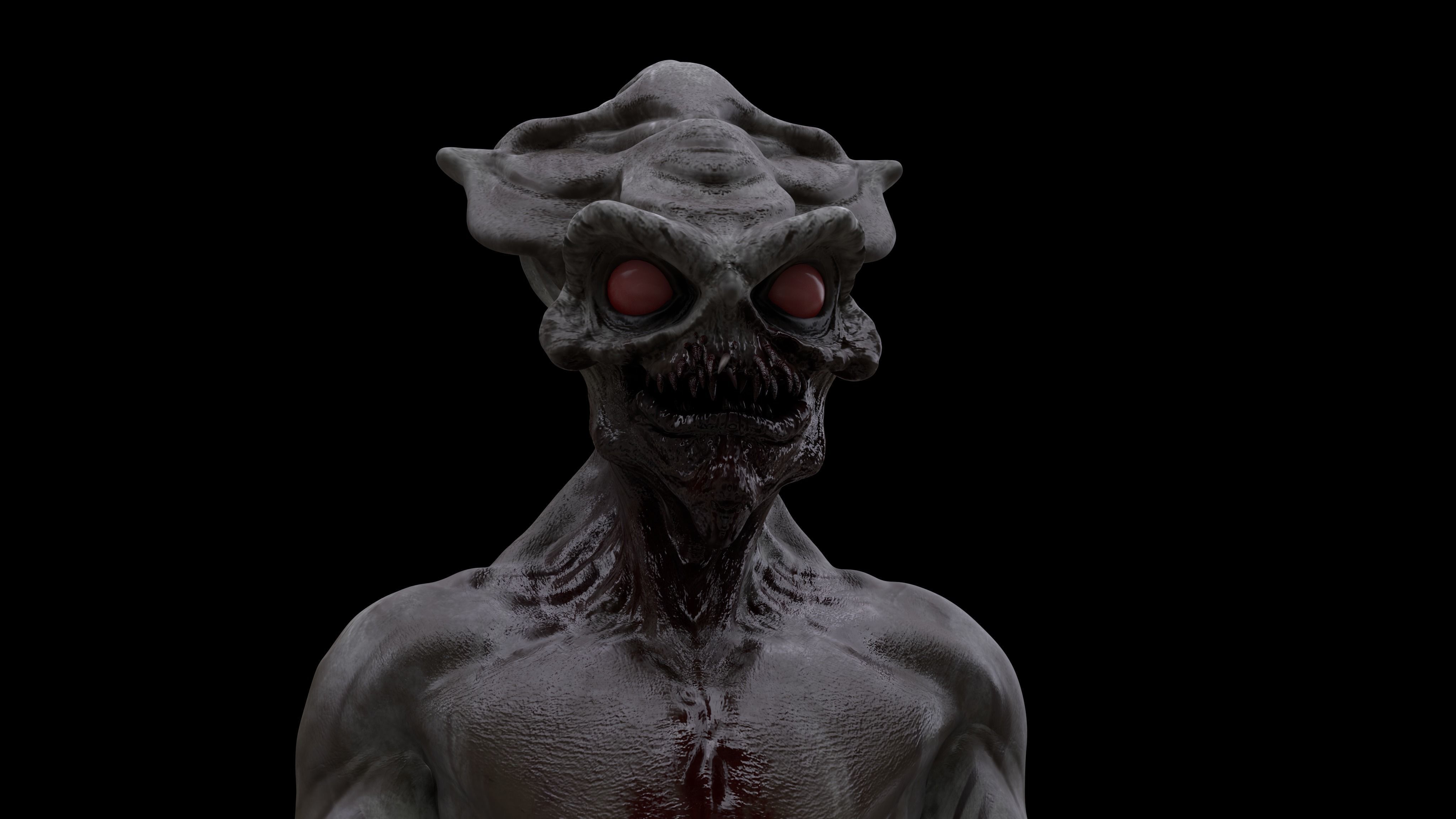 ALIEN CREATURE Low-poly 3D model_17