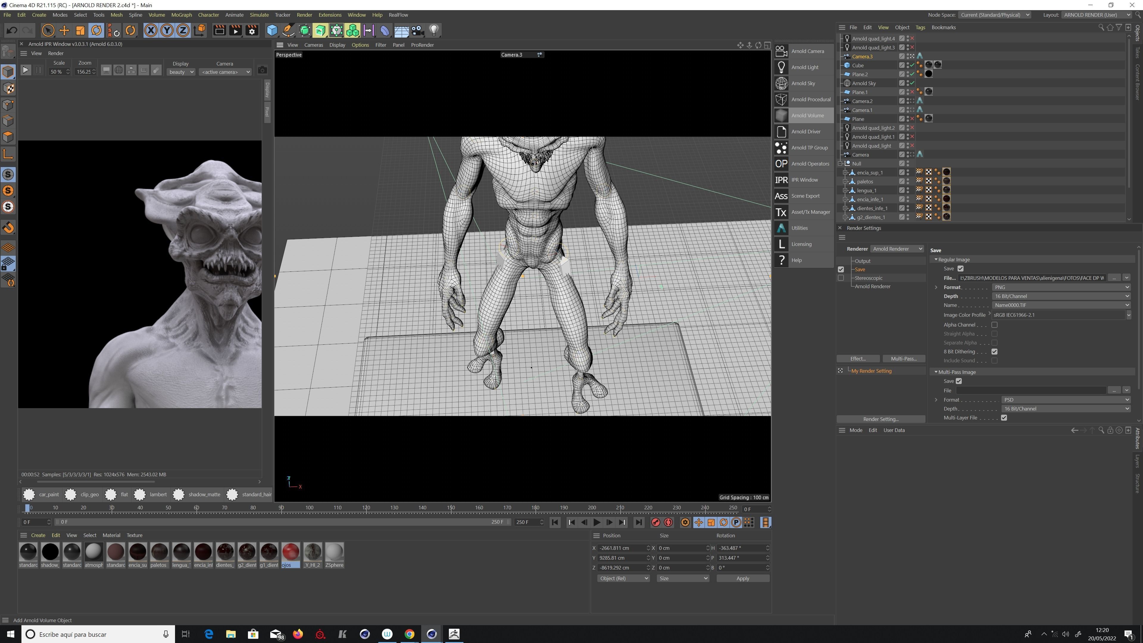 ALIEN CREATURE Low-poly 3D model_12