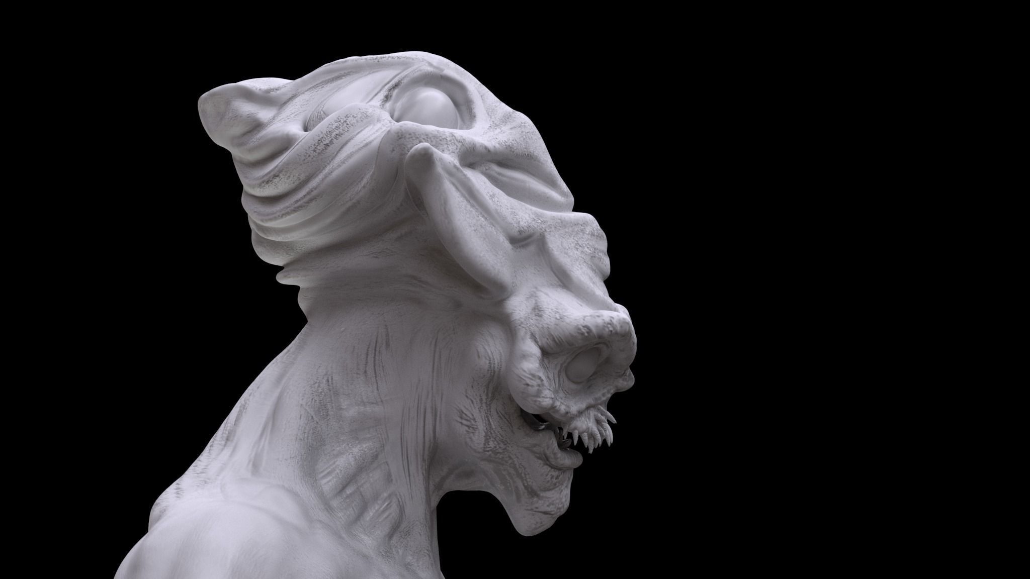 ALIEN CREATURE Low-poly 3D model_15