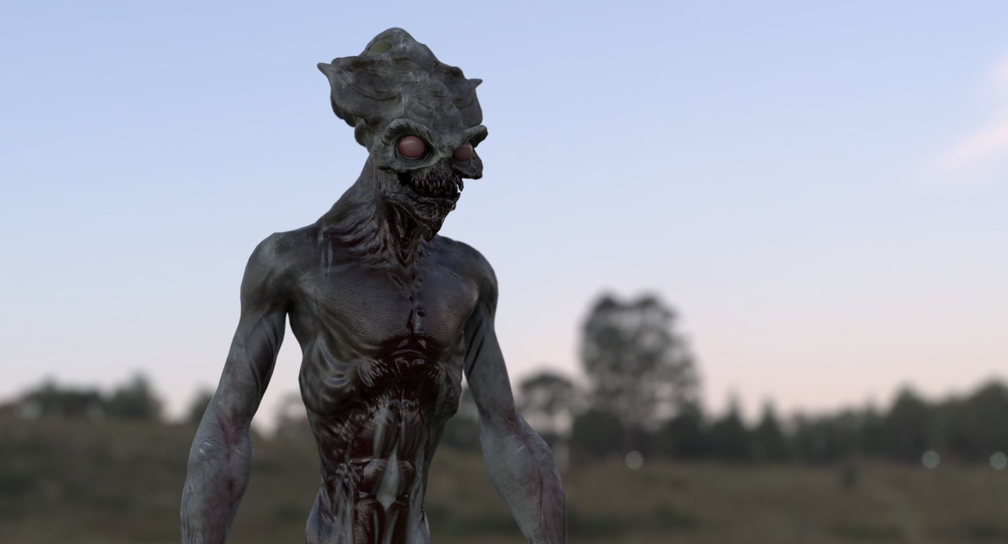 ALIEN CREATURE Low-poly 3D model_7